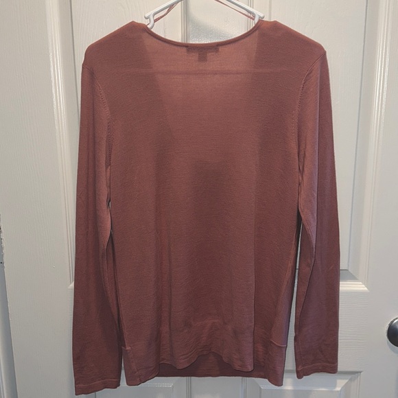 Merino wool pink long sleeve sweater, NWOT - Picture 5 of 5